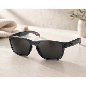 Oakley Holbrook Sunglasses OO9102-Z455 Matte Crystal Black Prizm Polarized Gray